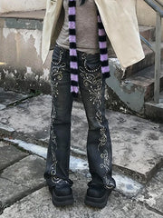 Gemstone Gothic Slim Flare Pant