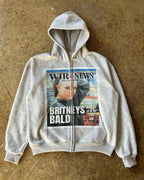 Gothic Character Graphic Zip Hoodie