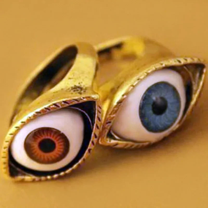 Gothic Eyeball Punk Ring Main image