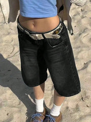 Slant Pocket Bermuda Denim Short