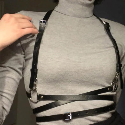 Sexy Gothic Leather Corset Belt