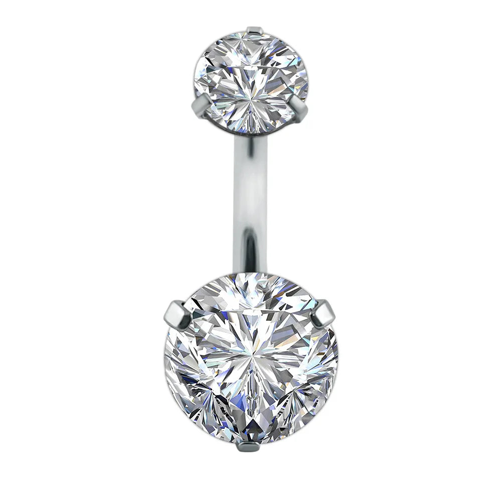 Classic Zircon Drop Gothic Belly Ring