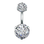 Classic Zircon Drop Gothic Belly Ring