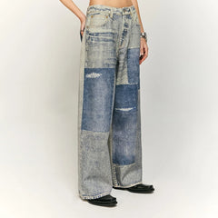 Washed Gothic Printed Street Pant