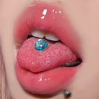 14G Surgical Steel Fish Scales Ball Tongue Ring