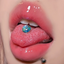 14G Surgical Steel Fish Scales Ball Tongue Ring