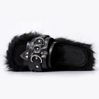 Y2K Gothic Buckle Platform Sandal