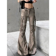 Brown Gothic Workwear Slim Pant