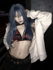 Gothic Style Faux Fur Long Coat