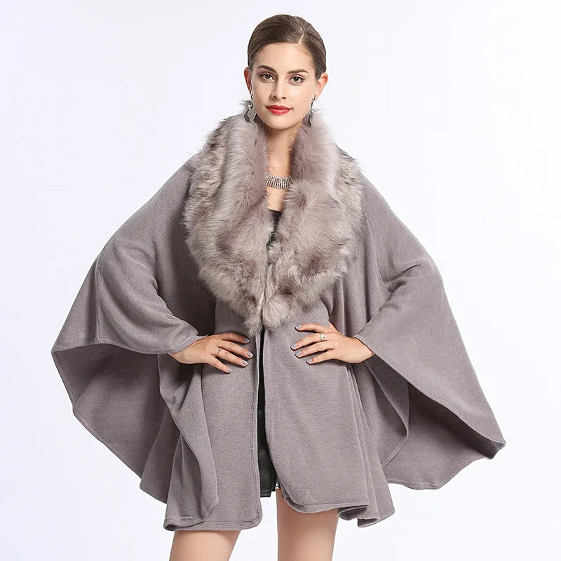 Loose Bat Sleeve Poncho Cloak