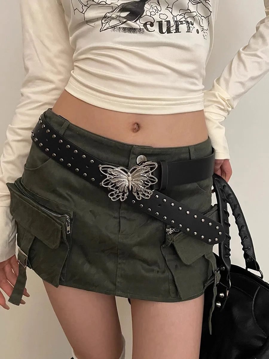 Hollow Bow Gothic Punk Style Belt Main image