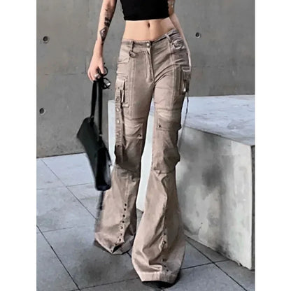 Brown Gothic Workwear Slim Pant