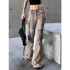 Brown Gothic Workwear Slim Pant