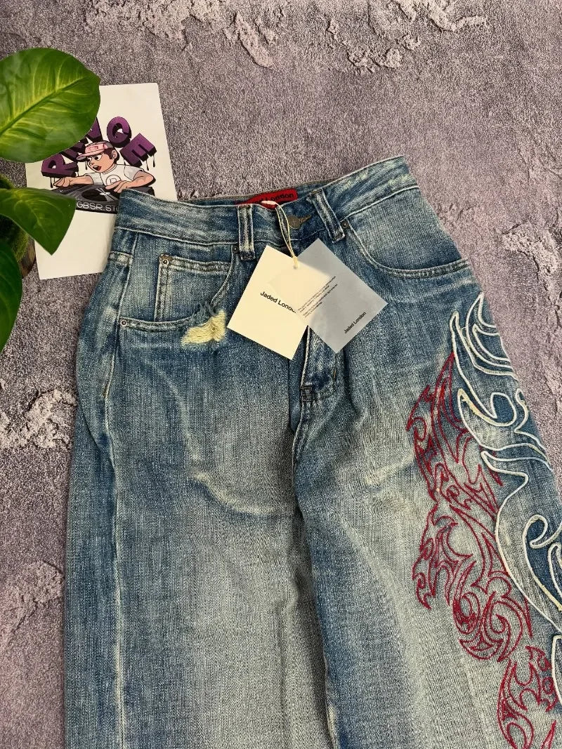 Vintage Baggy Denim Pants Secondary image