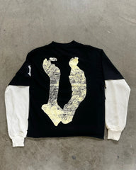 Gothic Cyberpunk Fake 2-Piece Hoodie