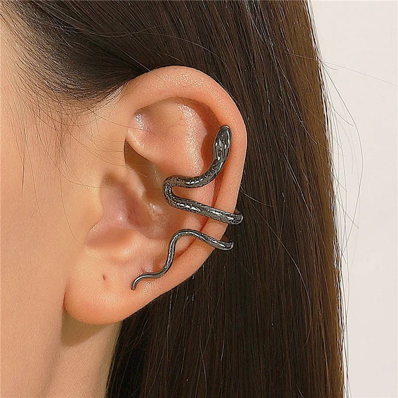 Punk Gothic Snake Fake Cartilage Clip Earring Main image