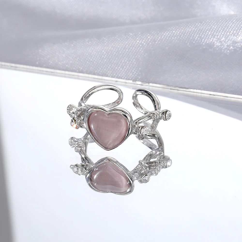 Gothic Animal Butterfly Zircon Star Ring