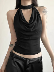 Simple Casual Cool Confident High Street Crop Top