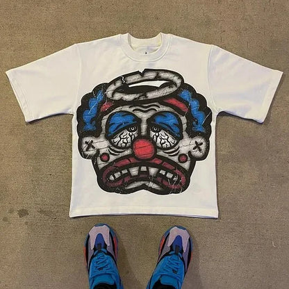 Trendy Y2K Character Graphic Cotton T-shirt
