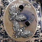 Peace Dove Ceramic Metal Circle Hoop Earring