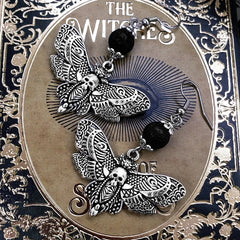 Peace Dove Ceramic Metal Circle Hoop Earring