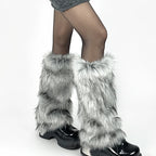 Gothic Wolf Fur Knee-length Sock