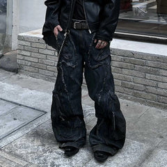 Deconstructed Stained Gothic Pant