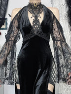 Vintage Gothic Lace Smock Blouse