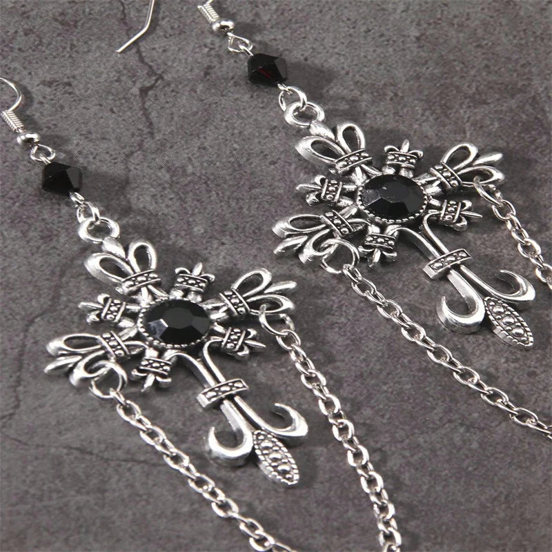 Vintage Fairy Wings Grunge Hanging Earring