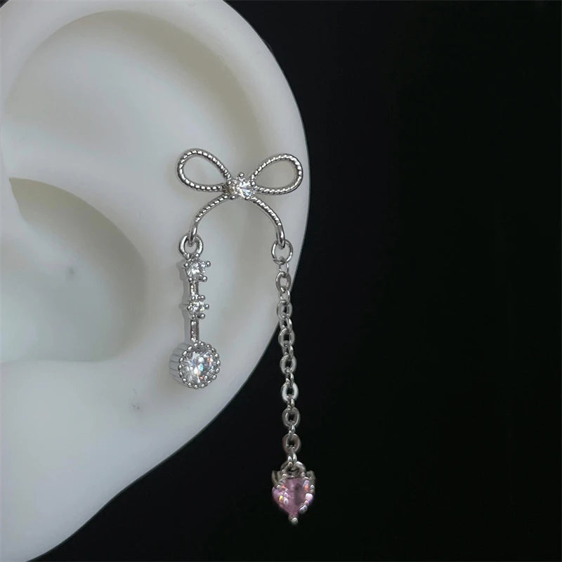 Silver Saturn 316L Stainless Steel Stud Earring