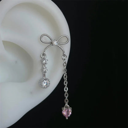 Silver Saturn 316L Stainless Steel Stud Earring