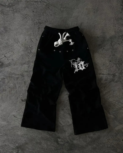 Y2K Gothic Cartoon Print Pant