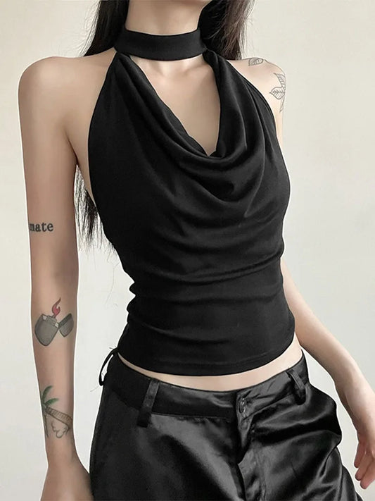 Simple Casual Cool Confident High Street Crop Top