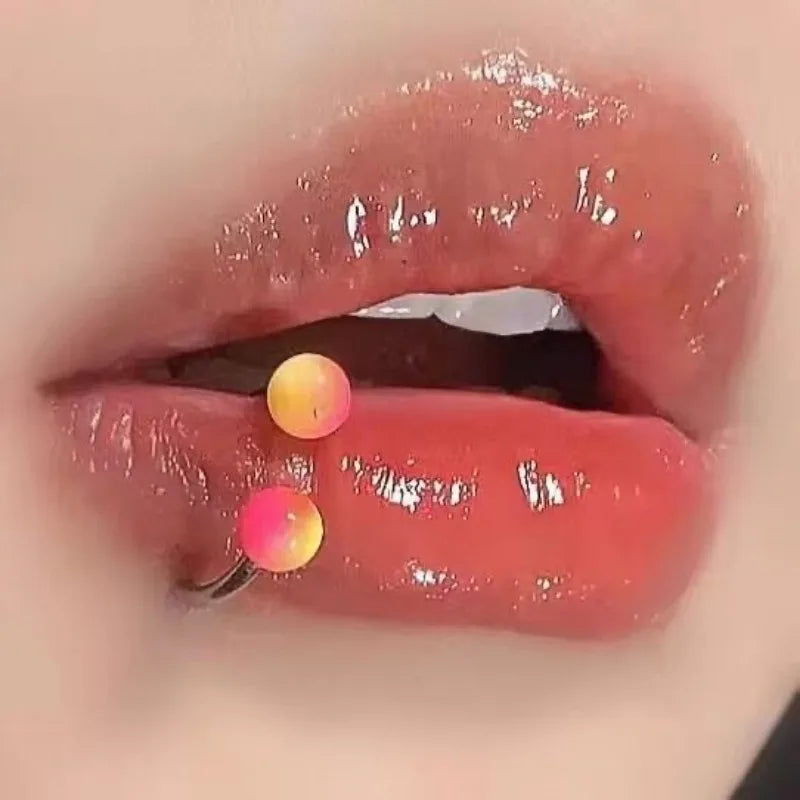 Five-Pointed Star Dragon Claw Titanium Lip Stud