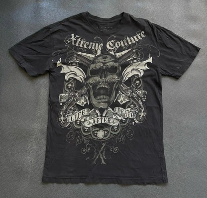 Pure Cotton Gothic Oversized T-shirt