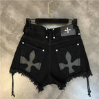 Bandage High Waist Denim Short