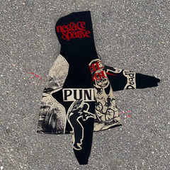 Gothic Mummy Graphic Pullover Hoodie