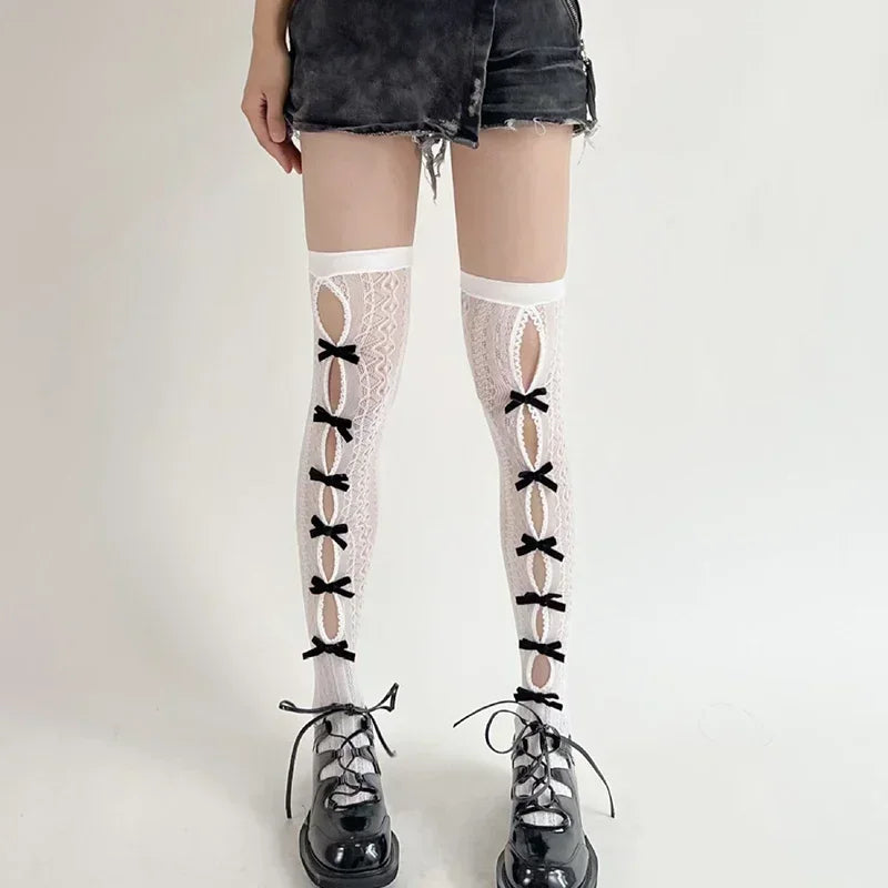 Gothic Bow Lace Glove
