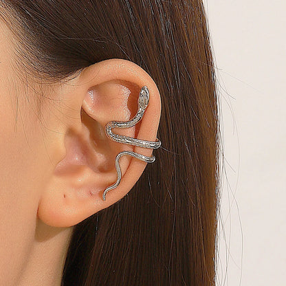Punk Gothic Snake Fake Cartilage Clip Earring