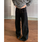 High Waist Vintage Gothic Denim Pant