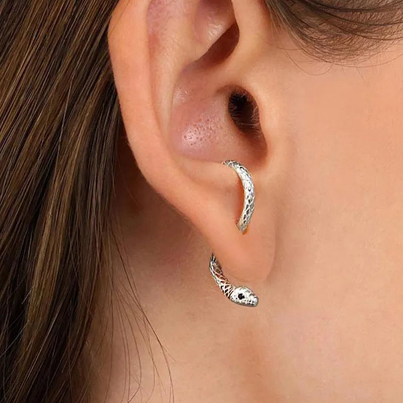 Gothic Animal Snake Hook Personality Earring Main image
