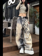Light Blue Gothic Baggy Pant