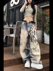 Light Blue Gothic Baggy Pant