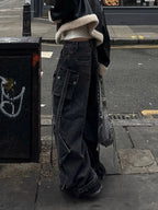 Washed Gothic Black Baggy Pant