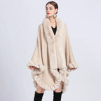 Oversize Long Knitted Cloak