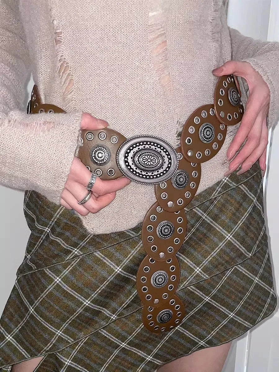 High-End Gothic Vintage Western Belt