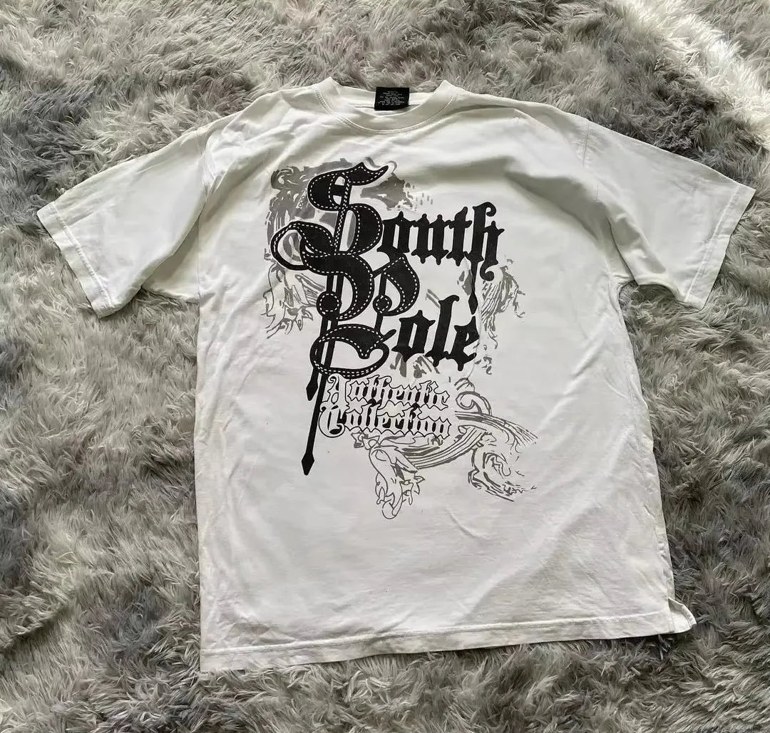 Graphic Print Oversized Cotton T-shirt