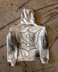 Dark Gothic Retro Zipper Hoodie