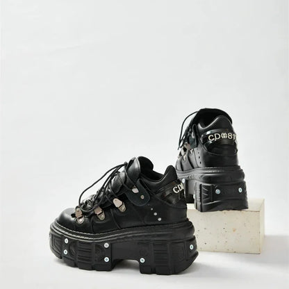 Gothic Patchwork Chunky Sneaker