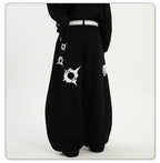 Pistol Print Wide Leg Pants